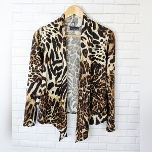 Say Anything Leopard Cardigan Sweater Women’s‎ small